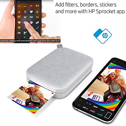 HP Sprocket Portable Photo Printer (2nd Edition) for iPhone or Android