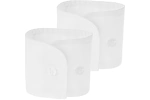 Homoyoyo White Wrist Cuffs Women Detachable Shirt Cuffs for Women Garment Fake Shirt Cuffs Girls White 24.50X7.50X0.20CM