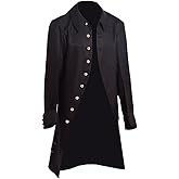 BLESSUME Steampunk Victorian Frock Coat Colonial Men Jacket