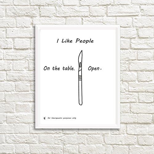 Surgeon Surgery Print Gifts Poster Medical Student Medical School Surgical Tech Technologist Gift