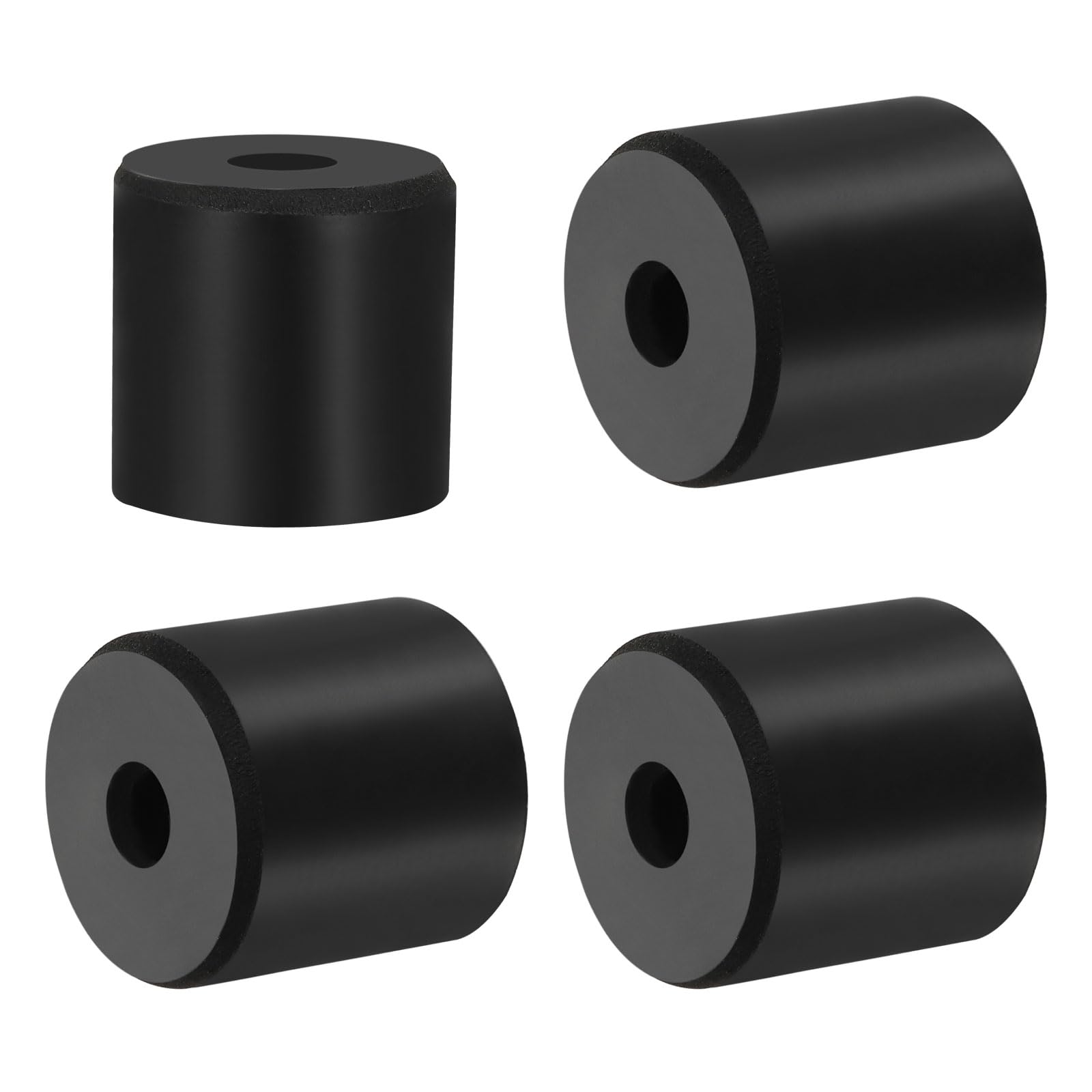 PATIKIL Multi Purpose Rubber Spacer, 4 Pcs 10mm ID x 40 OD x 40mm T Neoprene Round Anti-Vibration Isolation Pads Isolator Rubber Bushings Spacer Washer for HVAC Bolts Car Accessories