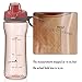 BONISON Sports Bottle Water with Flip Top Lid Leak Proof BPA Free Drinking Water Bottle for Travel Yoga Running Outdoor Cycling and Camping, 14 oz., Pink