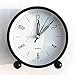 Bidason Alarm Clock, Cube Office Desk Clock, No Ticking Noise Modern Cool Alarm Clocks for Bedrooms with Night Light, Battery Operated Travel Clock, Easy to Set, Ideal Gift for Kids (Black)