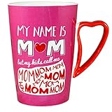 Joiedomi My Name is Mom Funny Quote Ceramic Coffee Mug Mother's Day Gift - Gift for Mom