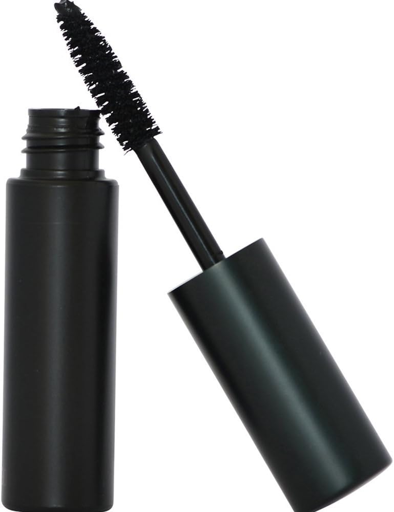 Organic Mascara, Black | Volumizing Thickening & Lengthening | Natural, Vegan, Cruelty Free + Gluten Free | Hypoallergenic + Safe for Sensitive Eyes (Black (Black Tea))