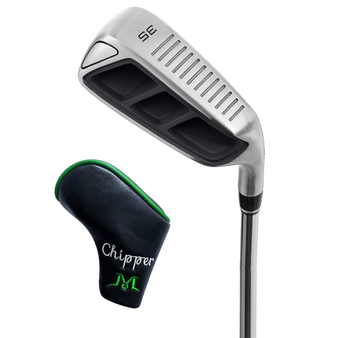 MAZEL Golf Chipper Club for Men,Golf Wedge 35,45,55,60 Degree,Right & Left Handed 35 Inch (Black, Stainless Steel, Regular, 35, Degrees, Right)