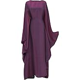 Dubai Bat Sleeve Dress Shiny Robe for Women Muslim 1pc Abaya Eid Prayer Clothes Soft Dubai Travel Party Dress Maxi Abaya
