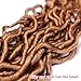 Eerya 6 Packs Goddess Locs Crochet Hair 18 Inch Curly Faux Locs Crochet Braiding Hair Extensions for Women Synthetic Pre-looped Wavy Goddess Faux Locs Crochet Hair(18Inch, 27#)