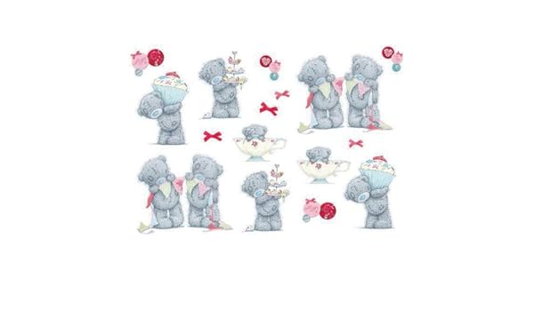 Funtosee Tatty Teddy Tea Party Room Stickers Decoration Decoration