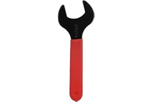 Baxnore ER A Type Wrench, Carbon Steel Spanner for Tightening/Loosening ER Nuts, Wrench with Comfortable Red Handle for CNC M