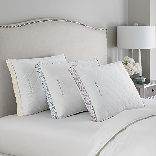 Luxury Laura Ashley Medium Density Ava Quilted Bed Pillow Yellow