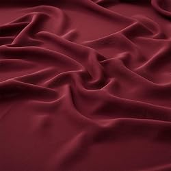 MaiMaiSuan 60" Wide Wine Red Chiffon Fabric by The