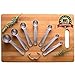 Stainless measuring spoons set of 7 - Small Tablespoon to 1/8 metal Teaspoon set Mini stainless measure spoons with Ring Holder Bonus 10K Recipe E-book by Palada