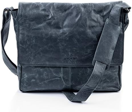 STOKED messenger bag STAN - Shoulder bag leather grey - notebook-bag