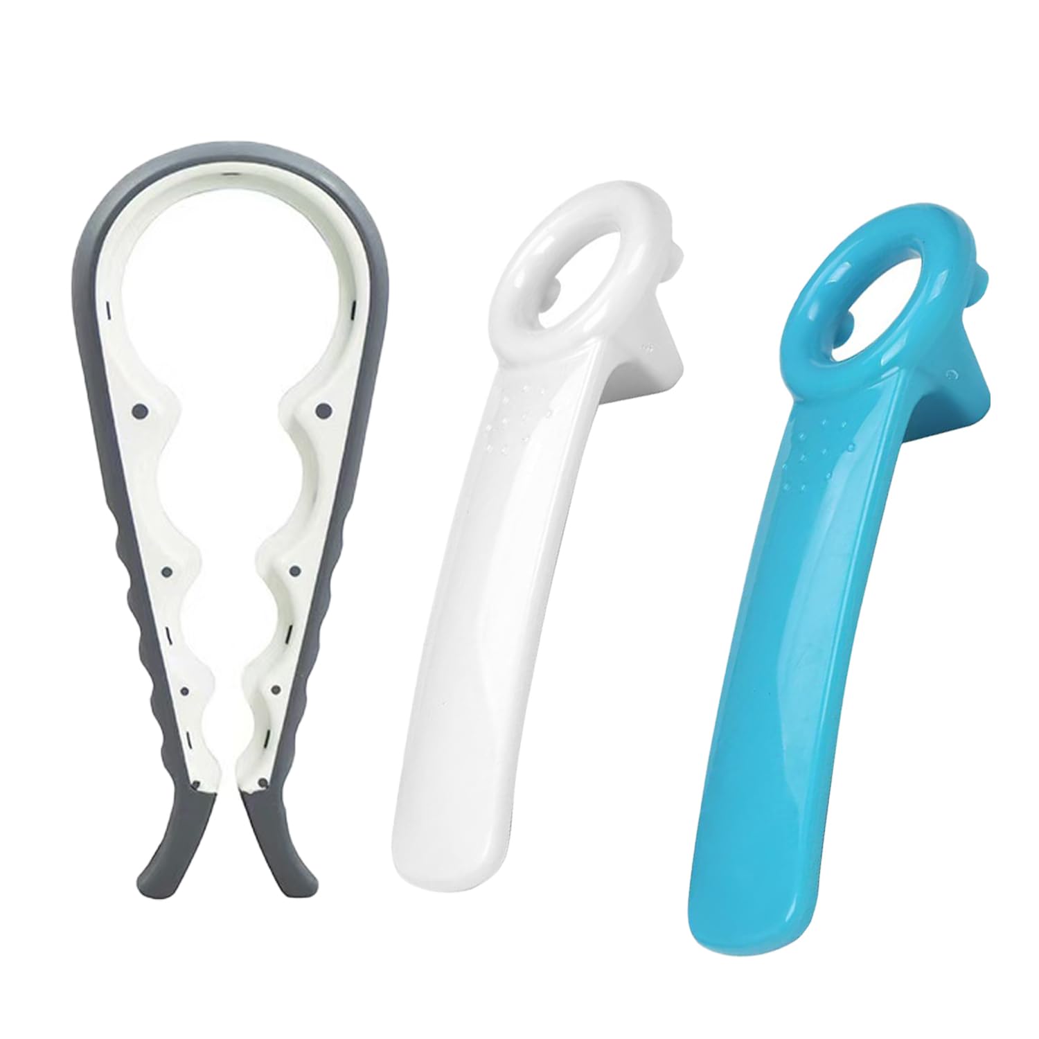 Pack of 2 lid openers and 1 tin opener, jar openers, screw cap openers, lid opener for screw jars, bottle opener, manual beer opener