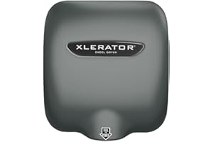 XLERATOR XL-SP Automatic High Speed Hand Dryer with Gray Cover and 1.1 Noise Reduction Nozzle, 12.5 A, 110/120 V (Gray)