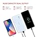Yoobao Portable Charger 12000mAh Ultra Slim Power Bank Q12 Qualcomm Quick Charge 3.0 External Battery Pack Fast Charge Powerbank Compatible Samsung S9/S9+ iPhone X/8/8+ Huawei Google LG More-Blue
