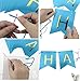 1st Birthday Boy Decorations kit- Complete One Year Party Decoration- First Birthday boy Giant Number One Balloon- Blue Happy Birthday Banner- Latex and Star Foil Balloons- Hanging Swirls-