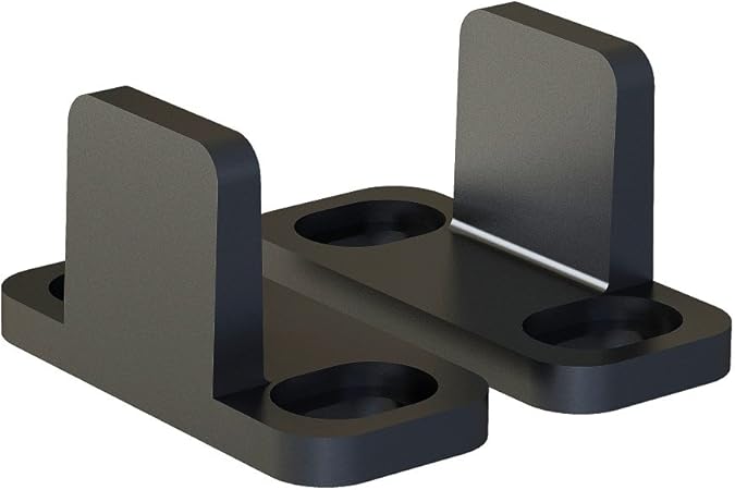 Jubest Black Bypass Sliding Barn Door Hardware Replacement Floor