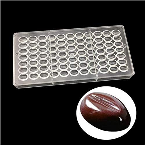 VAK Valentine's Day Polycarbonate Transparent Chocolate Mold, 3D Candy Confectionery Cupcake Pastry Dessert Baking Mould Bakeware Pan Baking Pastry Tool - 14.5 x 28 x 2.5cm