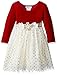 Bonnie Jean Girls' Stretch to Foil Dot Organza Dress