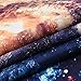 BLEUM CADE Wall Tapestry Wall Hanging Galaxy Tapestry Sky Tapestry Space Tapestry 3D Milky Way Tapestry Hippie Mandala Bohemian Tapestry Living Room Bedroom Space Decor
