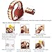 Bewell 100BG Wooden Watch Analog Quartz Light Weight Vintage Wrist Watch for Men (Red Sandalwood and Maple)