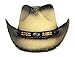 Classic Outback Tea Stained Cowboy Hat w/ Beaded Band - Shapeable Brim