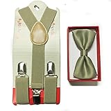 Four-seasonstore Toddler Kids Boys Girls Child Suspender Bow Tie
