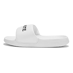 Lacoste Women's Serve Slide, White, 8