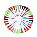 NUOLUX Golf Tees 100pcs 85mm Plastic Rubber Cushion Top Random Color