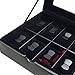 Ikee Design Deluxe Black Faux Leather Watch Case(8 Watches)