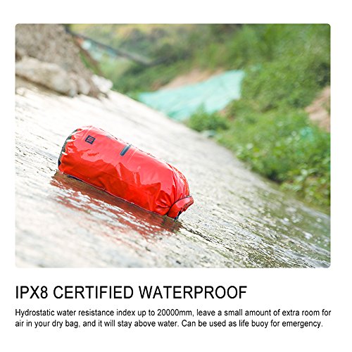 BFULL Waterproof Dry Bag 10L/20L [Lightweight Compact] Roll Top Water Proof Backpack with 2 Exterior Zip Pocket for Kayaking, Boating, Duffle, Camping, Floating, Rafting, Fishing - Thumbnail 7