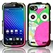 For ZTE Warp Sequent / Warp 2 N861 (Boost) Rubberized Design Cover - Owl Design