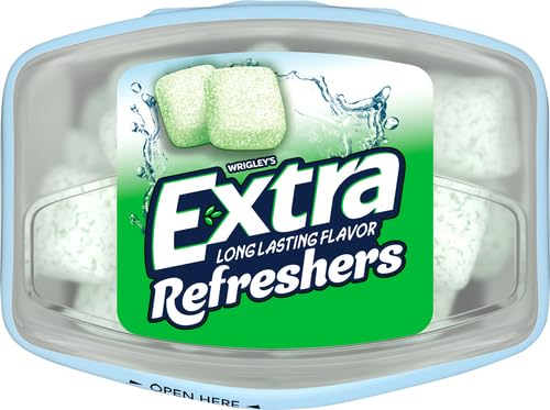 EXTRA EXTRA REFRESHERS CHEWING GUM, SPEARMINT, 40 COUNT
