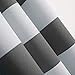 Deconovo Gray Striped Room Darkening Window Curtains Thermal Insulated Grey and Greyish White Striped Curtains for Bedroom 52W X 84L Gray 2 Panels