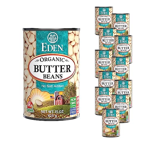 Eden Organic Butter Beans, (Baby Lima Beans), No Salt Added, USA Grown