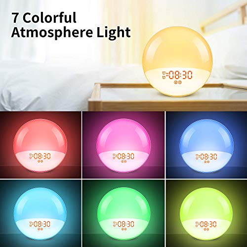 Wake Up Light Sunrise Alarm Clock for Kids,LBell Night Light/Sunrise