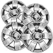 15 inch Hubcaps Best for 2008-2012 Nissan Sentra - (Set of 4) Wheel Covers 15in Hub Caps Chrome Rim Cover - Car Accessories for 15 inch Wheels - Snap On Hubcap, Auto Tire Replacement Exterior Cap