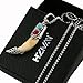 HZMAN Tibetan Real Wolf Teeth Turquoise Pendant Necklace Stainless Steel Chain, Buddhism Prayer