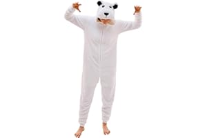 NEWCOSPLAY Unisex Adult Onesie Pajamas Animal One Piece Costume Cosplay Sleepwear