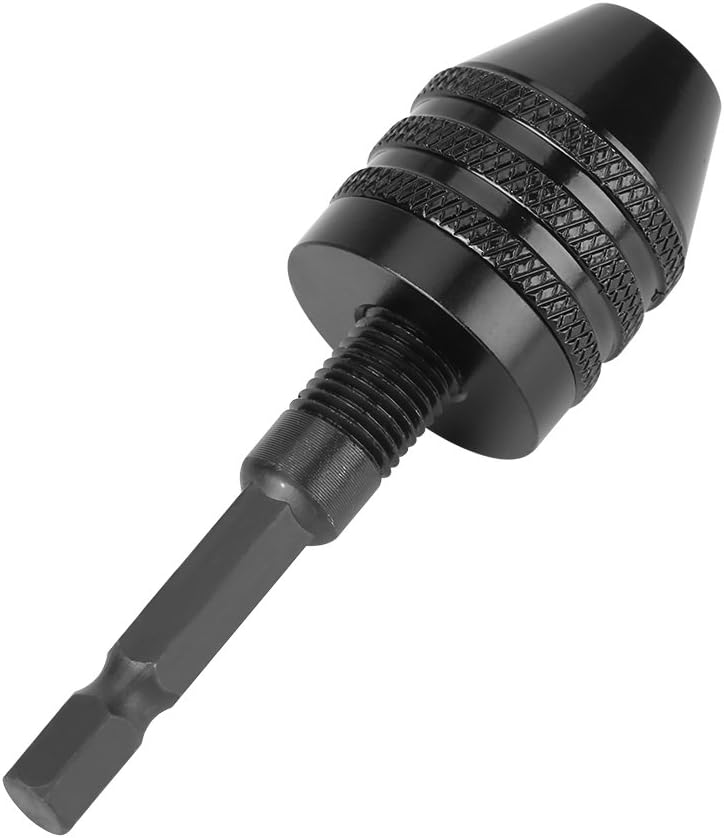 Keyless Chuck for Impact Driver, 1/4" Hex Shank Bit Collet Adapter 0.8