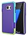 Jeylly Galaxy S7 Edge Case, One-Piece Ultra Slim 3 Color Impact Anti-Slip Rugged Soft TPU Bumper Shockproof Protective Case Cover Shell for Samsung Galaxy S7 Edge S VII Edge G935 - Purple