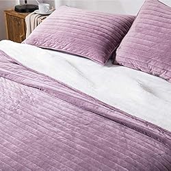 KASENTEX Plush Poly Velvet Lavish Design Quilt Set