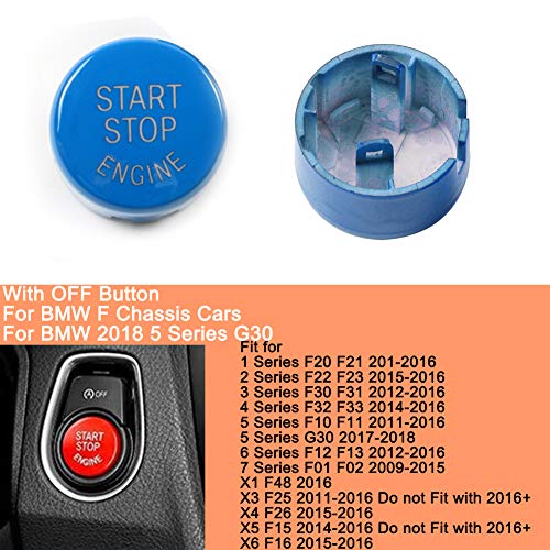 xxiaoTHAWxe Car Engine Start Stop Button Cover for BMW F Chassis F30 F10 F34 F15 F25 F48 6#
