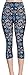 VIV Collection Plus Size Printed Brushed Capris (Sparkles S2)