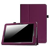 Insignia 10.1 Inch Tablet NS-P10A7100 Case, Fintie Slim Fit Premium Vegan Leather Folio Case Cover with Stylus Holder for Insignia Flex NS-P10A7100 10.1-Inch Android Tablet, Purple