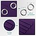 NICETOWN Insulated Curtains Blackout Draperies - Window Treatment Blackout Curtains/Drapes for Bedroom/Living Room Window (63 inches Long, 2 Panel Set, Royal Purple)