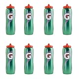 Gatorade COMINHKR009247 32 Oz G' Squeeze Bottles-Set of 8, 8 Pack, Green
