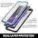 YOUMAKER Crystal Clear Case for Galaxy S9 5.8 inch, Full Body with Built-in Screen Protector Heavy Duty Protection Slim Fit Shockproof Rugged Cover for Samsung Galaxy S9 5.8 inch (2018) - Blue